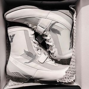 FLY Sports Storm Boxing Boots/Shoes - White